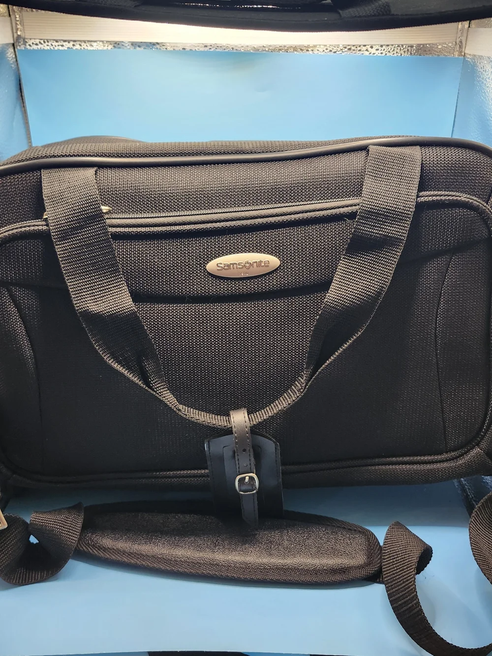Samsonite Tessera Black Boarding Bag/designed as compact carry-on/INCLUDES STRAP